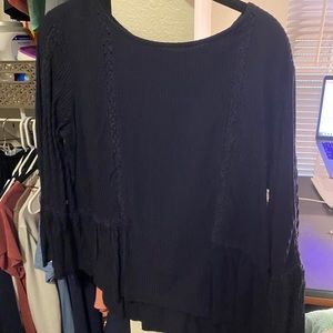 Navy Loft Blouse